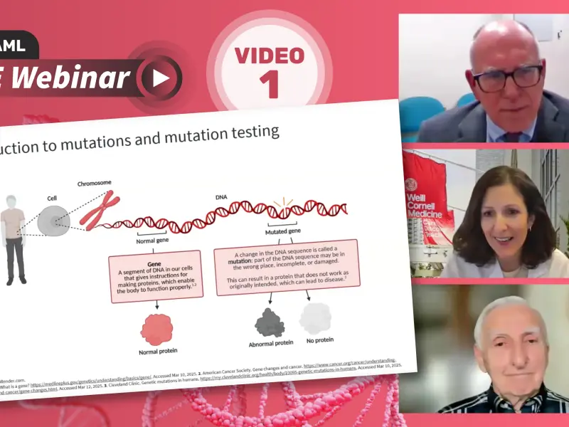 Know AML webinar | What are mutations, and why do they matter in AML?